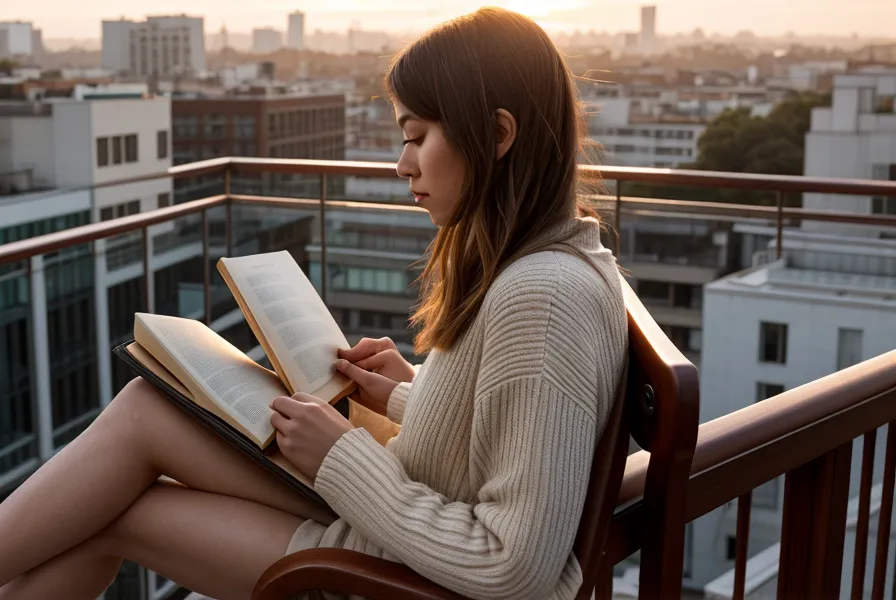 Writing a soulmate scripting entry in a notebook at golden hour by the window
