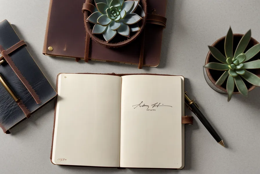 Close-up of a person writing a manifestation list in a notebook